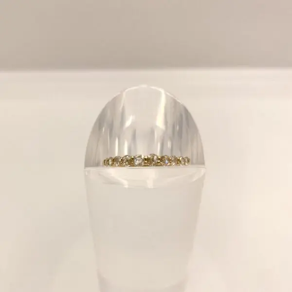 K18イエローゴールド ローズカットダイヤモンドリング | pioni-shop