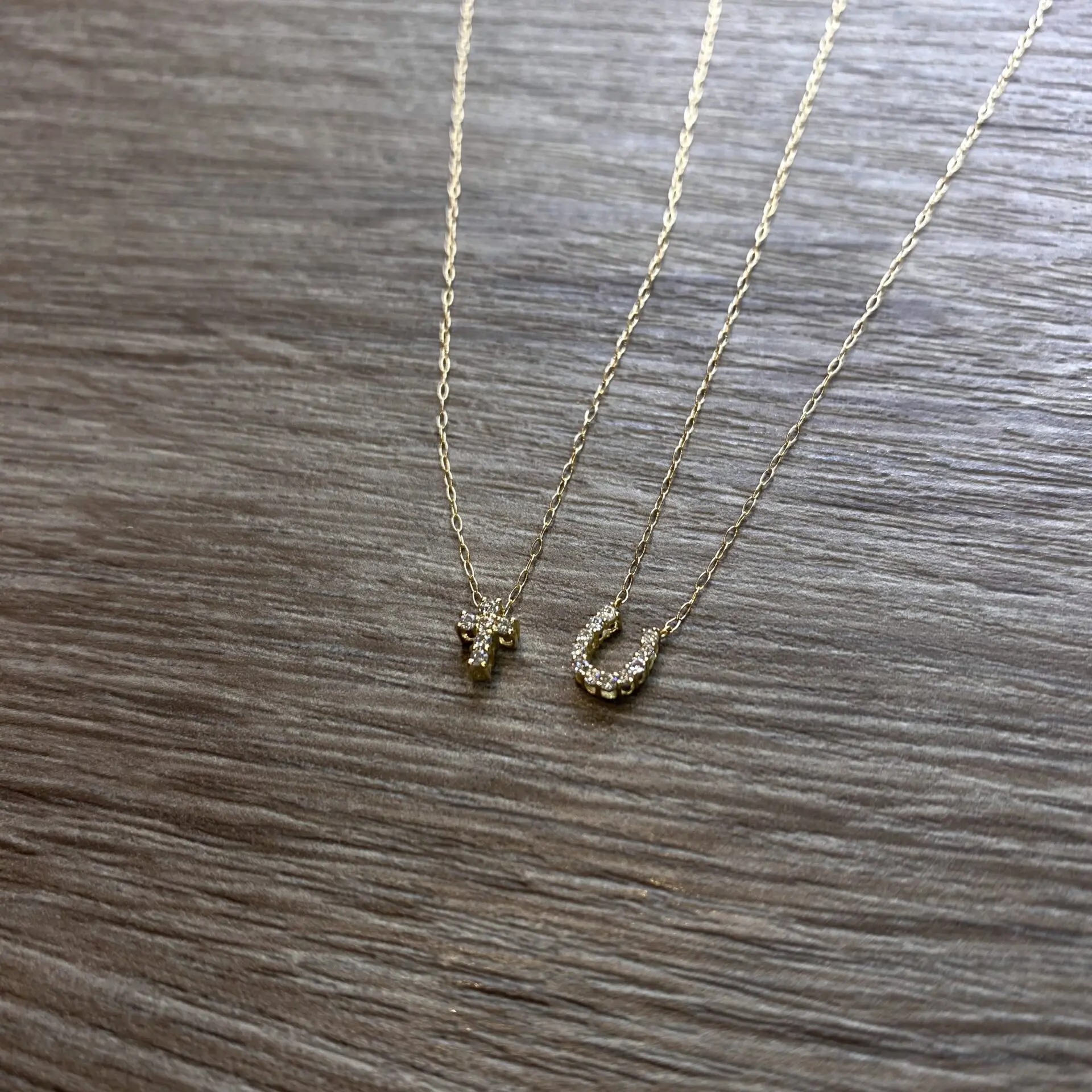 K18 馬蹄モチーフ ダイヤモンドネックレス | pioni-shop